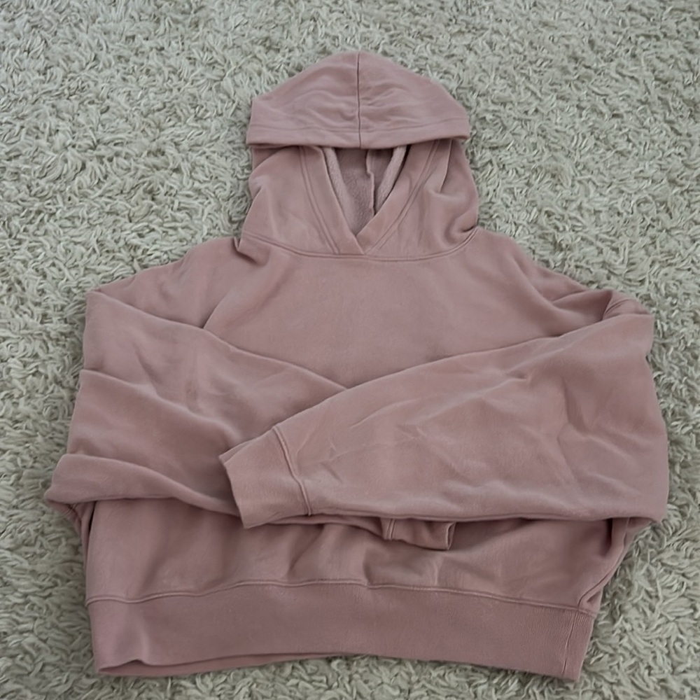Pink Cropped Hoodie VS/PINK - Size XS